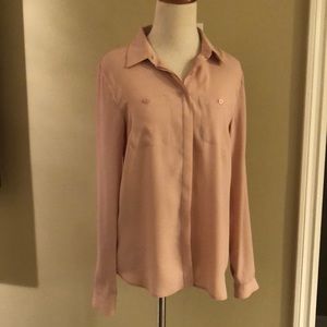 Light Dusty Rose Ann Taylor Blouse